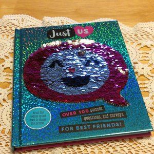 Just Us activity journal with fun sequins